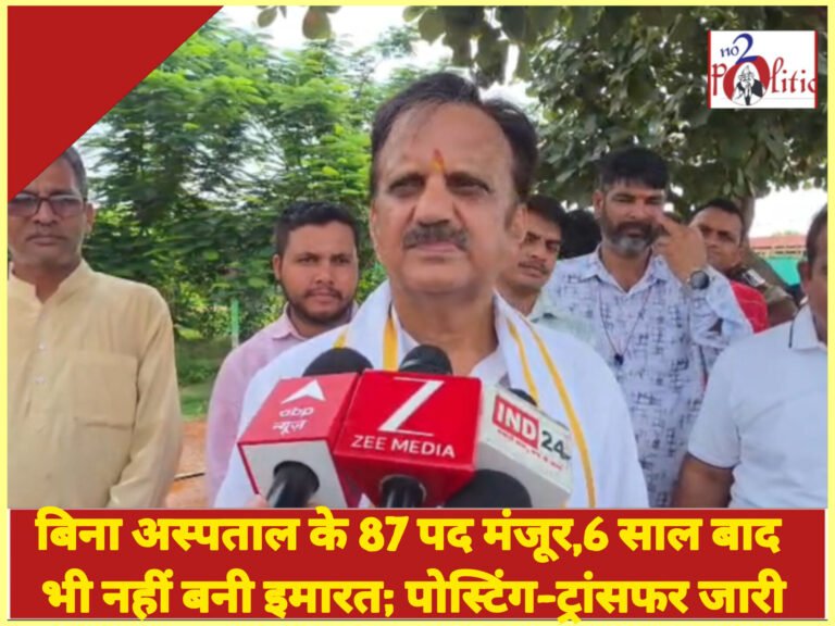 बिना अस्पताल के 87 पद मंजूर, छह साल बाद भी नहीं बनी इमारत; पोस्टिंग-ट्रांसफर जारी