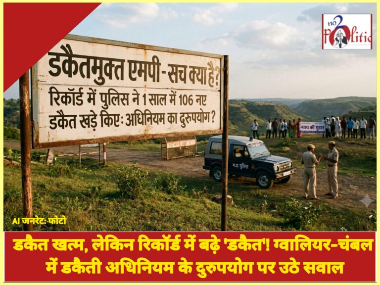 डकैत खत्म, लेकिन रिकॉर्ड में बढ़े ‘डकैत’! ग्वालियर-चंबल में डकैती अधिनियम के दुरुपयोग पर उठे सवाल