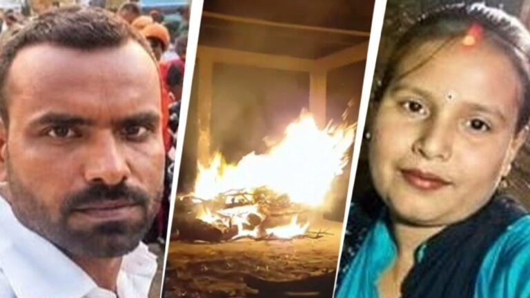 एक चिता पर हत्यारा पति, पत्नी और बेटा… आजमगढ़ में भतीजी ने दी मुखाग्नि, मंजर देख रो पड़ा पूरा श्मशान घाट – azamgarh mass murder arvind singh encounter niece performs last rites rajghat lcln