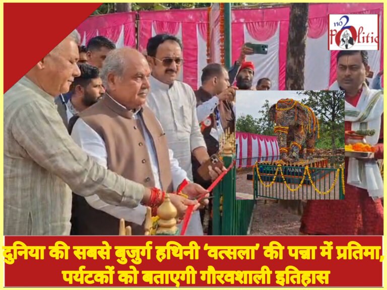 दुनिया की सबसे बुजुर्ग हथिनी ‘वत्सला’ की पन्ना में प्रतिमा, पर्यटकों को बताएगी गौरवशाली इतिहास