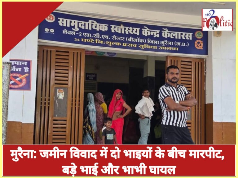 मुरैना: जमीन विवाद में दो भाइयों के बीच मारपीट, बड़े भाई और भाभी घायल